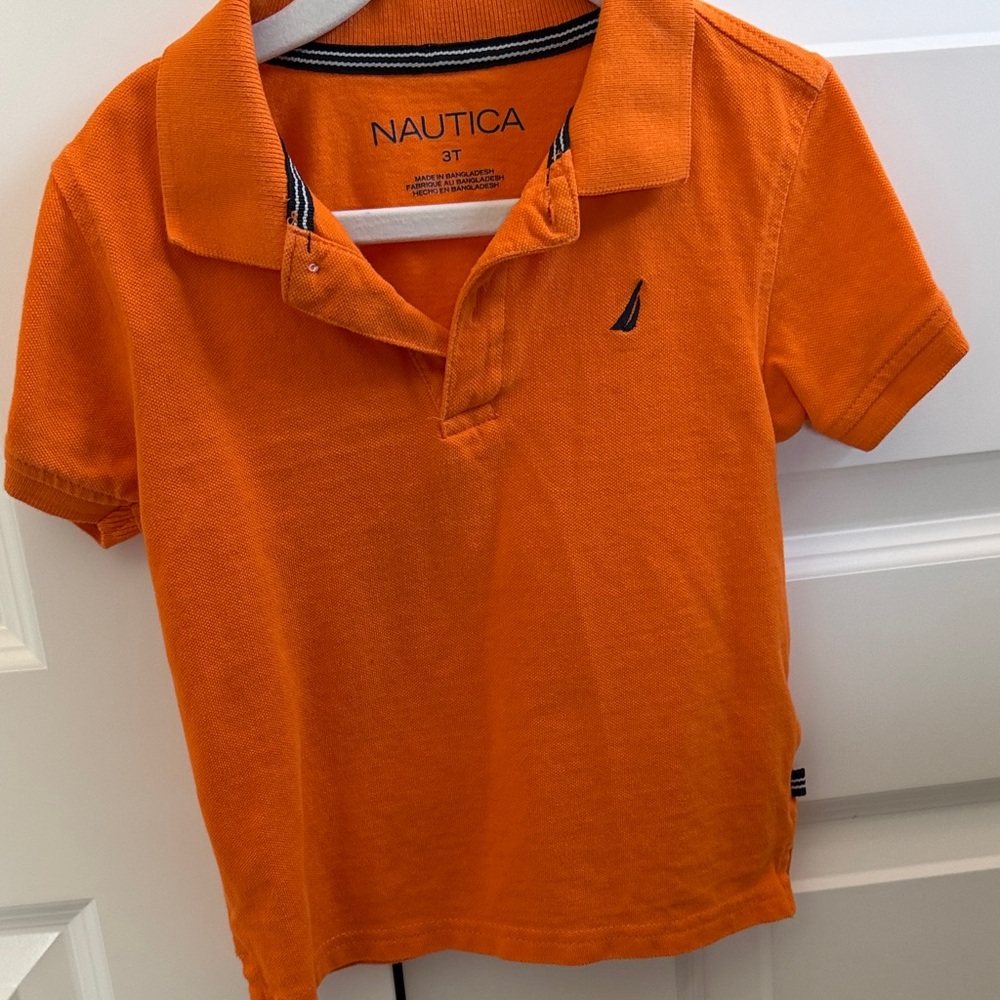Nautica Kids Polo Shirt in Vibrant Orange